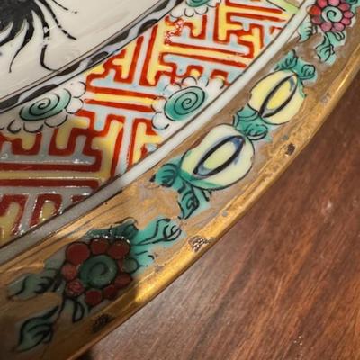 2 Mid-Century Rooster Platters