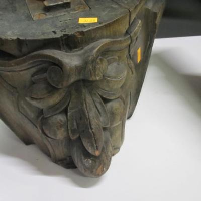 Wood Carved Items 11" & 9" Tall