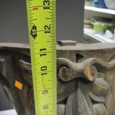 Wood Carved Items 11" & 9" Tall