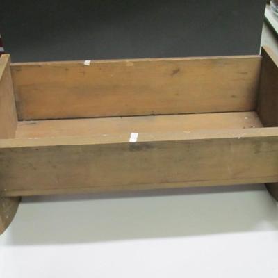 Wooden Vintage Doll Cradle Approx 25" Long