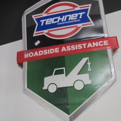 Metal Technet Roadside Assistance Tin Sign
