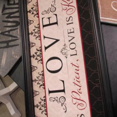 Hand Made & Manufactured Wooden "Quote" Signs