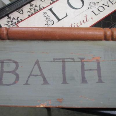 Hand Made & Manufactured Wooden "Quote" Signs