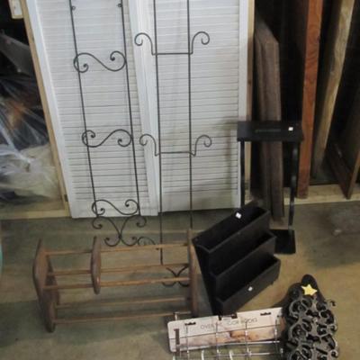 Assortment Of Displays - Plate Books Wine Letters