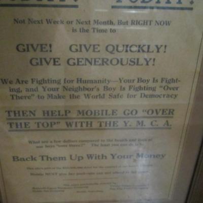 YMCA Fundraiser Display Assortment Of Framed Pictures & A Mirror