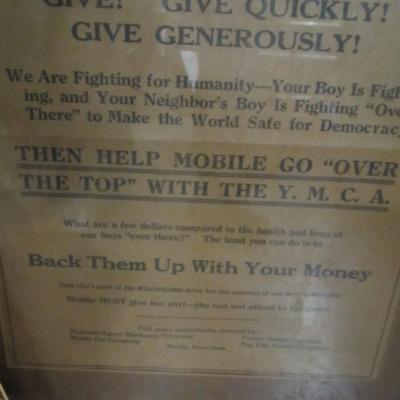 YMCA Fundraiser Display Assortment Of Framed Pictures & A Mirror