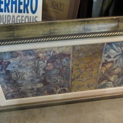 YMCA Fundraiser Display Assortment Of Framed Pictures & A Mirror