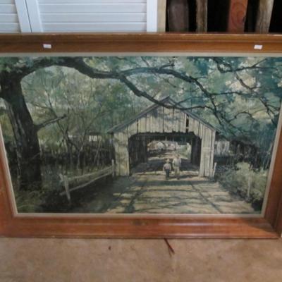 Eric Sloan Vermont Bridge Art Print 41 1/2" x 31"