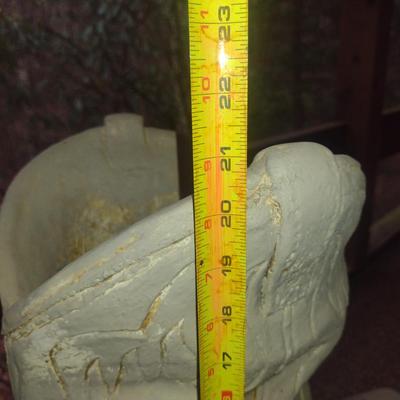 Large Concrete 'Boot' Planter- Approx 21" Tall