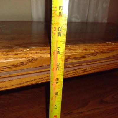 Wood Finish Media Stand- Approx 27 1/2" x 15" x 21 1/4" Tall