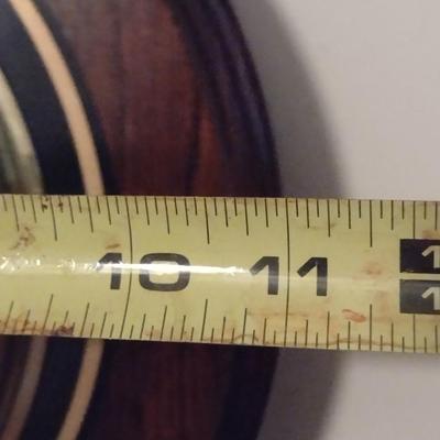 Bulova Wood Case Wall Clock and Barometer- Made in England- Approx 22 1/2" x 11"
