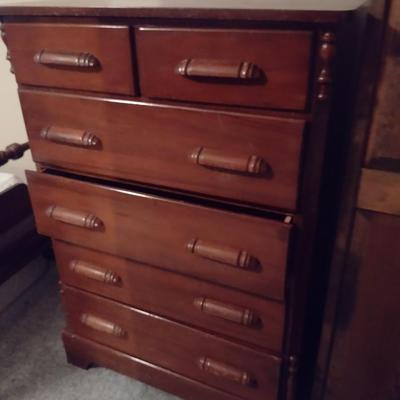 Wooden Chest of Drawers- Approx 33 1/2" x 19 1/4" x 47 1/2" Tall
