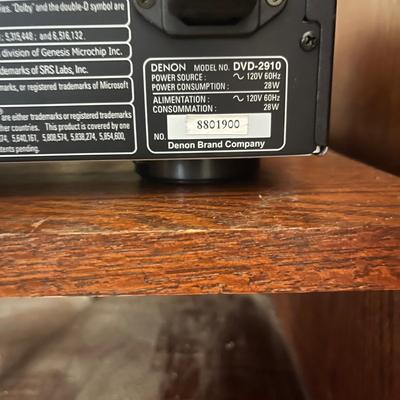 Denon DVD Player & JVC VCR (LR-MG)