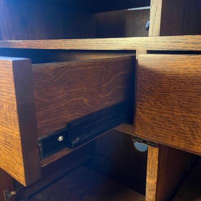 Arts & Crafts Style Multi-Purpose Armoire (LR-MG)