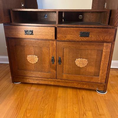 Arts & Crafts Style Multi-Purpose Armoire (LR-MG)