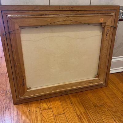 Signed & Framed Floral Painting (O-MG)