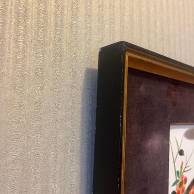 Two Framed Pieces of Asian Tile Art (LR-MG)