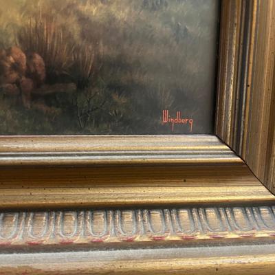 Framed Dalhart Windberg Print Titled “Memorable Springtide” (LR-MG)