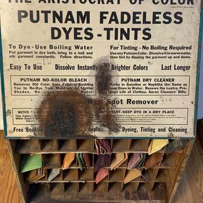 Antique Putnam Dyes Store Display