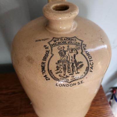 William Radam's Microbe Killer London Stoneware Jug