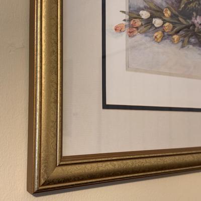 Two Framed Prints of Floral Arrangements by José (GB-DZ)