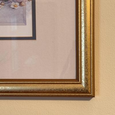 Two Framed Prints of Floral Arrangements by José (GB-DZ)