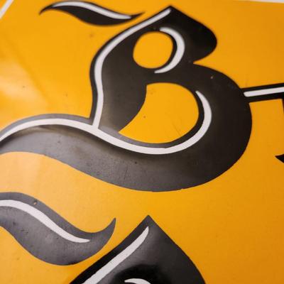 Vintage Heavy Bond Bread Porcelain Enamel Sign 19X14