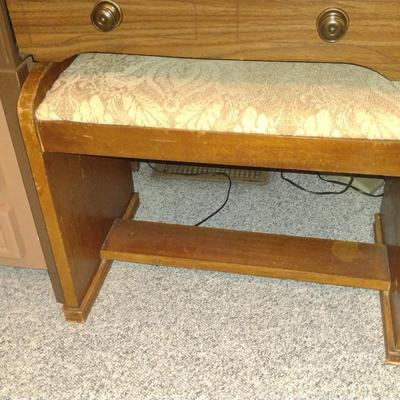Kenmore Sewing Machine with Cabinet, Bench, and Additional Storage Drawer Stack