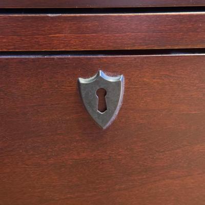 Broyhill Two-Drawer Wooden Nightstand (GB-DZ)