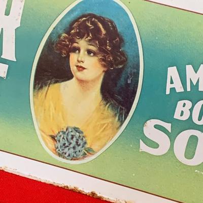 Vintage Clover Leaf Soap Sign + Telephone Sign