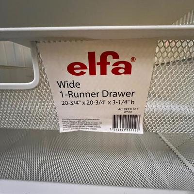 Elfa 1-Runner Drawer & Smaller Pink Unit (1018B-RG)