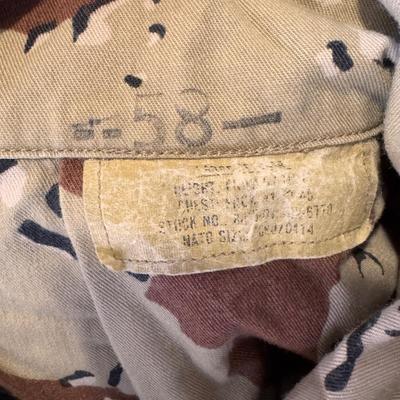 Army Desert Storm Camo Jacket and Pants - Men’s Large (GB-DZ)