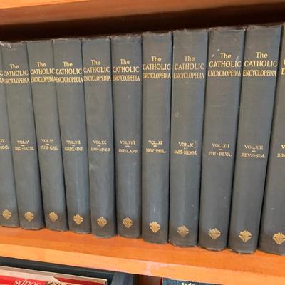 c.1913 Catholic Encyclopedia Set - 15 Volumes + Supplement & Index