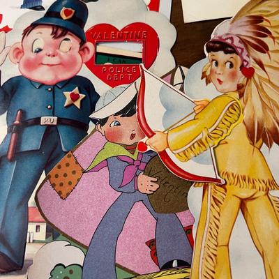 Victorian Era Scrap Book + Vintage Antique Post Cards, Valentines, Ephemera