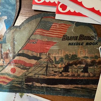 Victorian Era Scrap Book + Vintage Antique Post Cards, Valentines, Ephemera