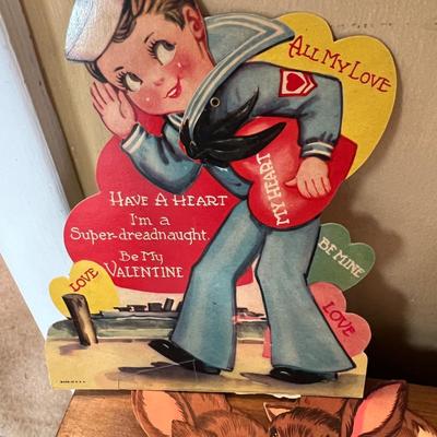 Victorian Era Scrap Book + Vintage Antique Post Cards, Valentines, Ephemera