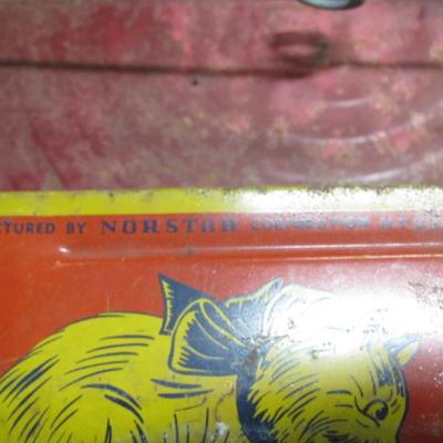 Vintage What's Your Choice Serving Tray Vintage Norstar Tin Scoop