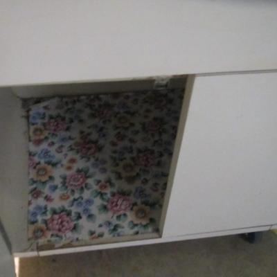 Vintage Kitchen Cart On Wheels