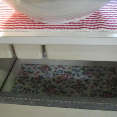 Vintage Kitchen Cart On Wheels