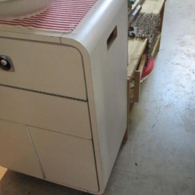 Vintage Kitchen Cart On Wheels