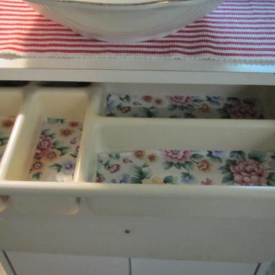 Vintage Kitchen Cart On Wheels