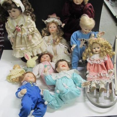 Vintage Porcelain Collector Dolls Mann Mary Tretter