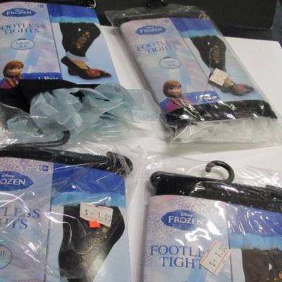Disney Frozen Footless Tights Small 4-6