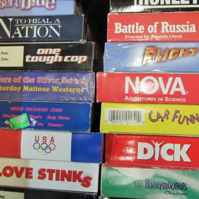 Collection Of VHS Tapes