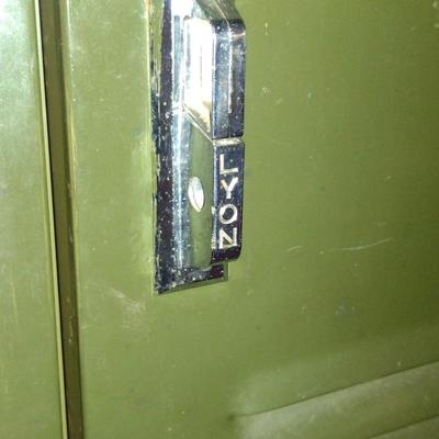 Metal Storage Locker Cabinet- 6 Doors- Approx 36 1/4" x 15 1/2" x 72" Tall
