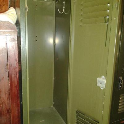 Metal Storage Locker Cabinet- 6 Doors- Approx 36 1/4" x 15 1/2" x 72" Tall