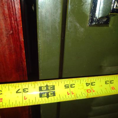Metal Storage Locker Cabinet- 6 Doors- Approx 36 1/4" x 15 1/2" x 72" Tall