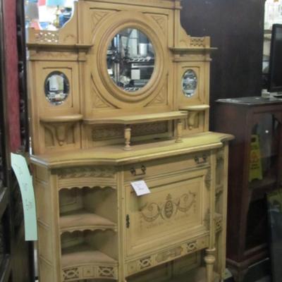 Antique Sideboard Approx 88" Tall