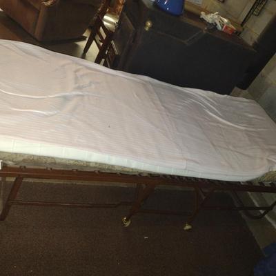Folding Metal Frame Cot with Mattress