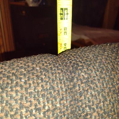Vintage Upholstered Rolling Office Chair